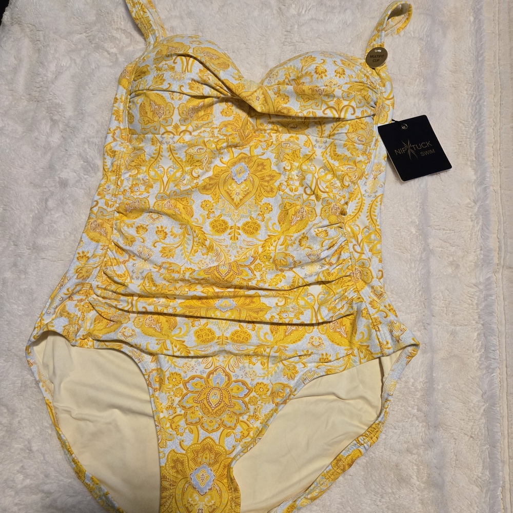 Miraclesuit Women's Yellow One Piece Swimsuit
